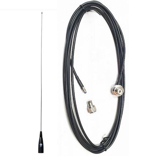 3dB Broardband No Tuning Required VHF 138-166Mhz Mobile Antenna, Cable, Plug and Adaptor