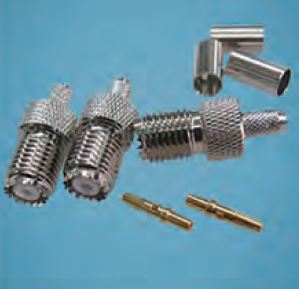 Coax Plug Crimp MINI UHF Female To RG58 Cable