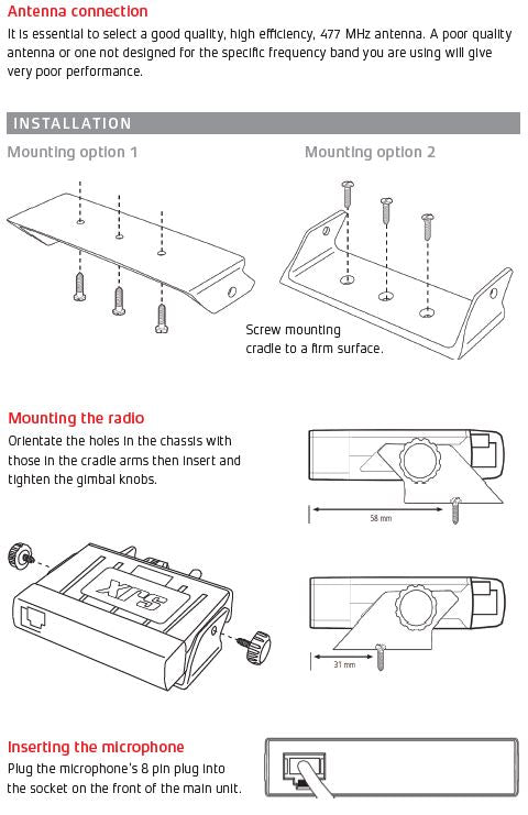 UHF CB Radio - GME XRS-335c - 476-477Mhz