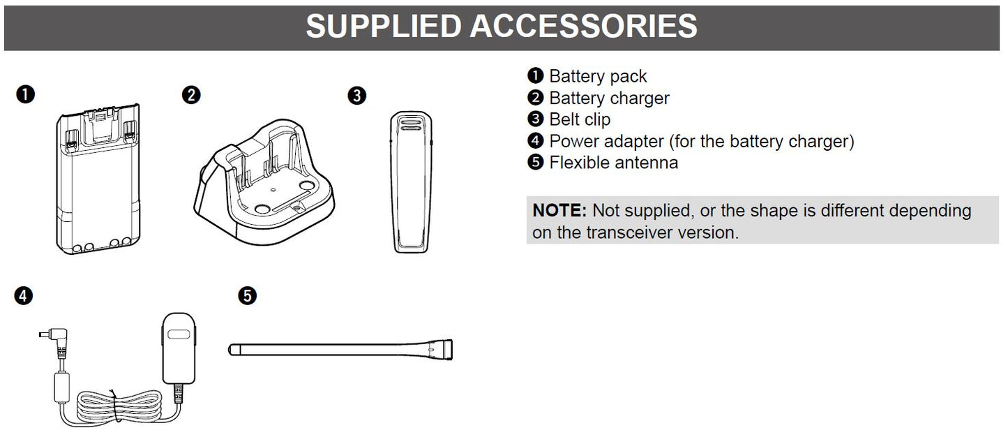 Icom IC-F2000S-H - 450-520Mhz 128 Channel "Simple 4 Key Keypad" - UHF Radio