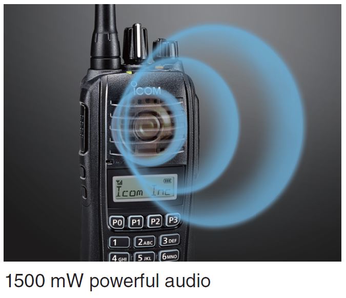 Icom IC-F2000S-H - 450-520Mhz 128 Channel "Simple 4 Key Keypad" - UHF Radio