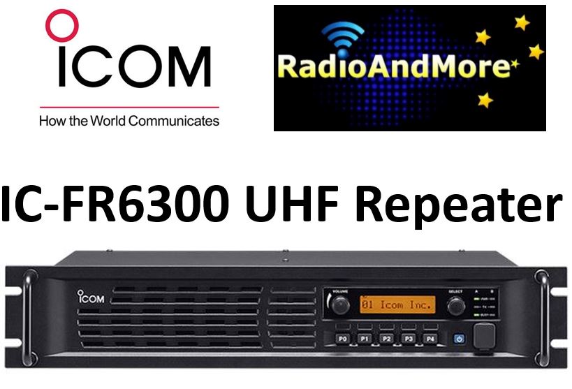 Icom IC-FR6300-H 50Watts 450-520Mhz - UHF Repeater Analogue + Digital Ready