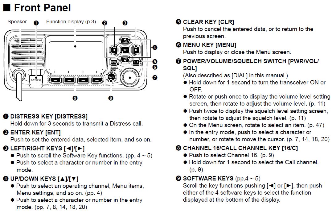 Marine Radio - Icom IC-M330GE-B - VHF Marine Radio