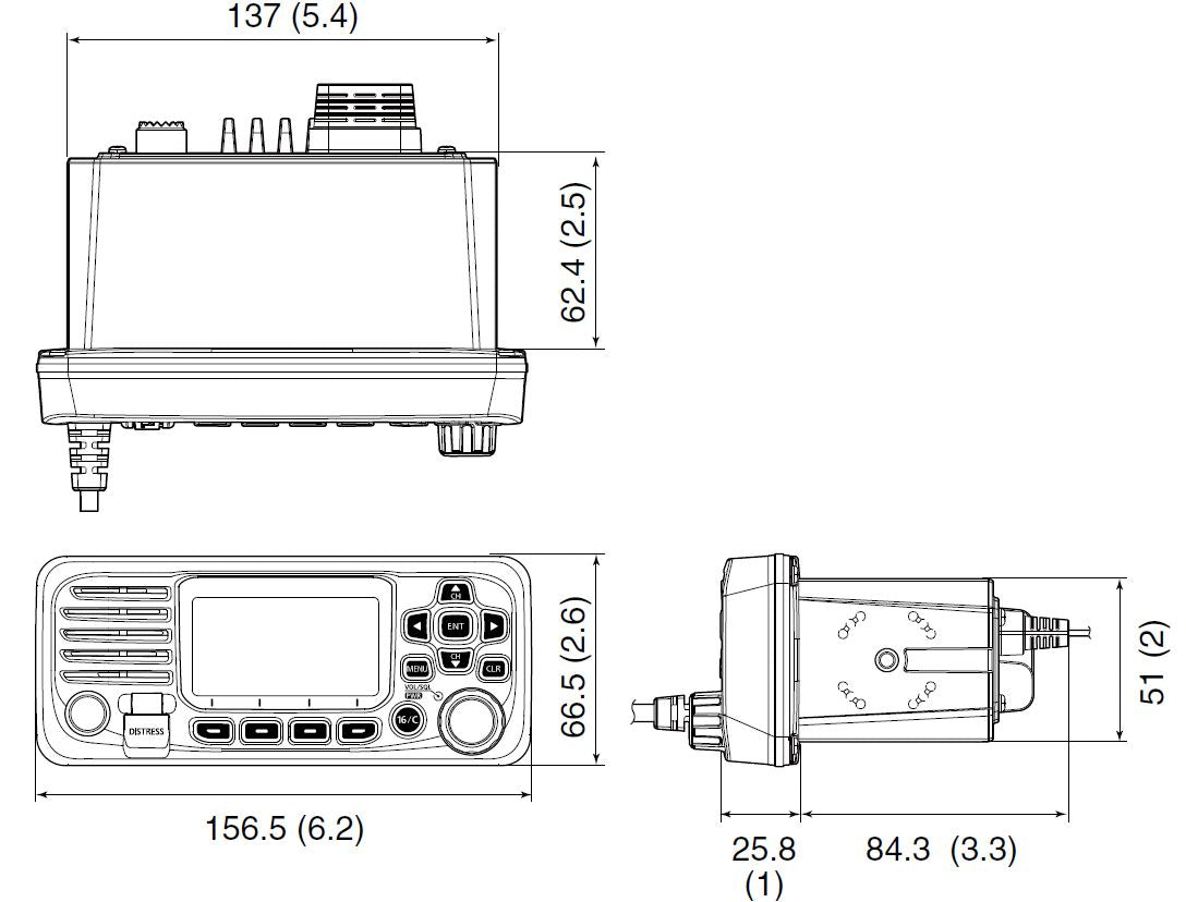 Marine Radio - Icom IC-M330GE-B - VHF Marine Radio
