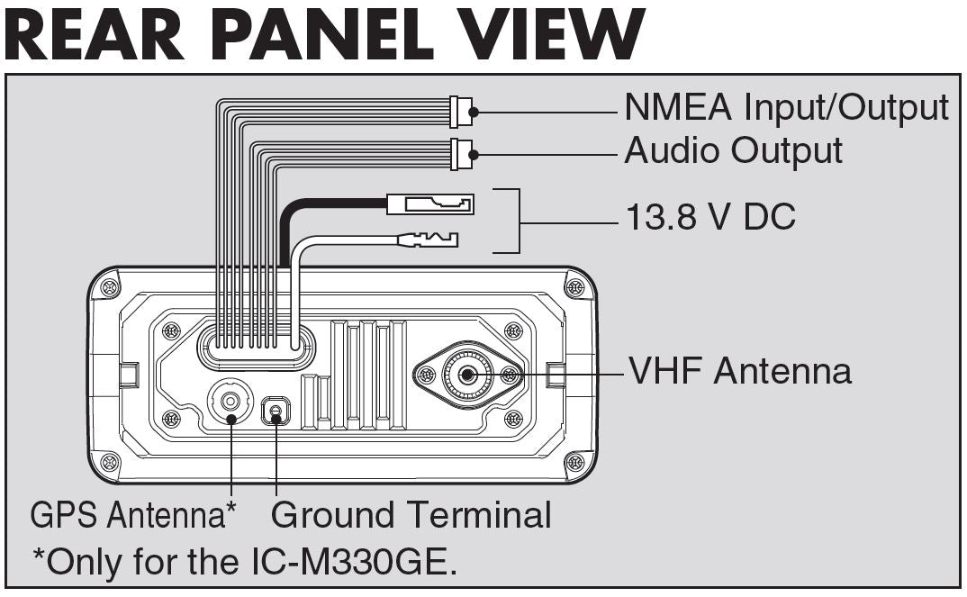 Marine Radio - Icom IC-M330GE-B - VHF Marine Radio