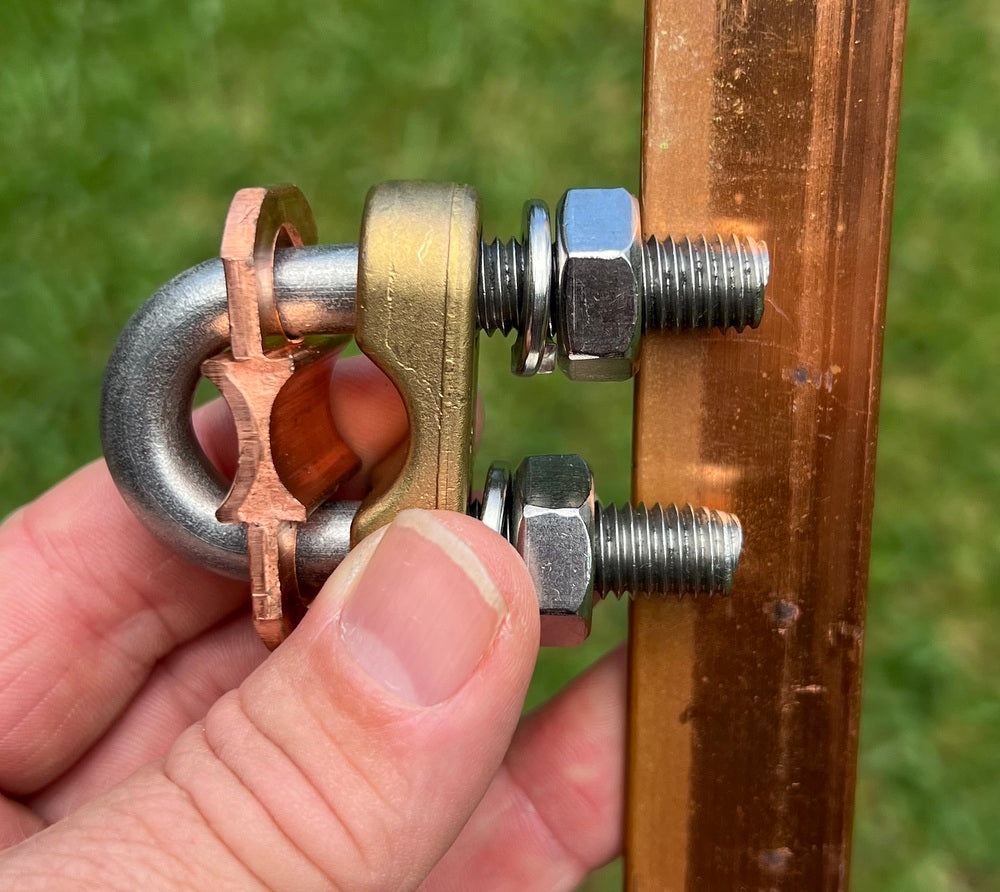 Earthing and Antenna System Parts - U-Bolts 35-120 Copper