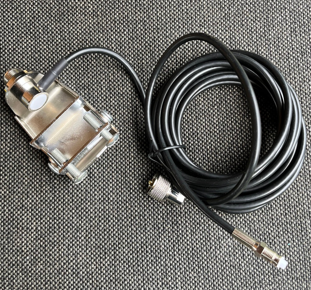 Antenna Mounting Kit #8 - MBC Base, Cable & Mount - SO239 Base 4Meter Coax & Plugs