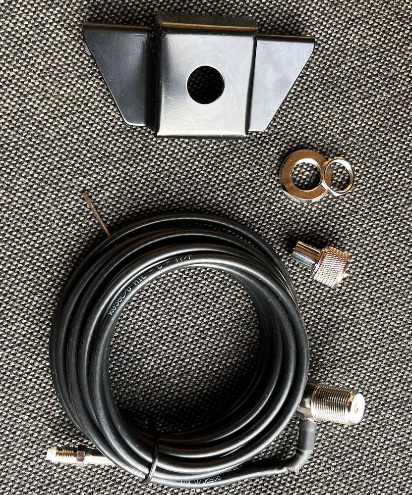 Antenna Mounting Kit #7 - MBC Base, Cable & Mount - SO239 Base 4Meter Coax & Plugs