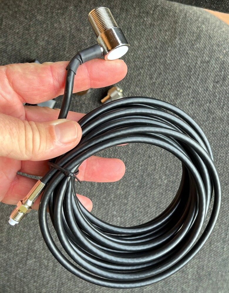 Antenna Mounting Kit #7 - MBC Base, Cable & Mount - SO239 Base 4Meter Coax & Plugs