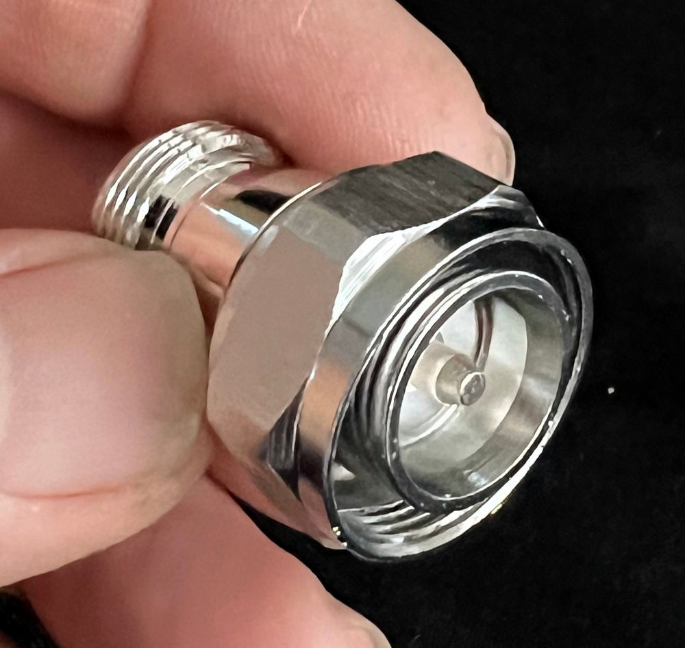 N-Type Female to 4.3-10 Male (Mini) - Adapter Coax Plug