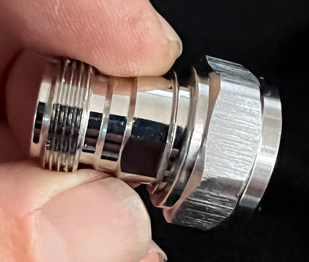 N-Type Female to 4.3-10 Male (Mini) - Adapter Coax Plug