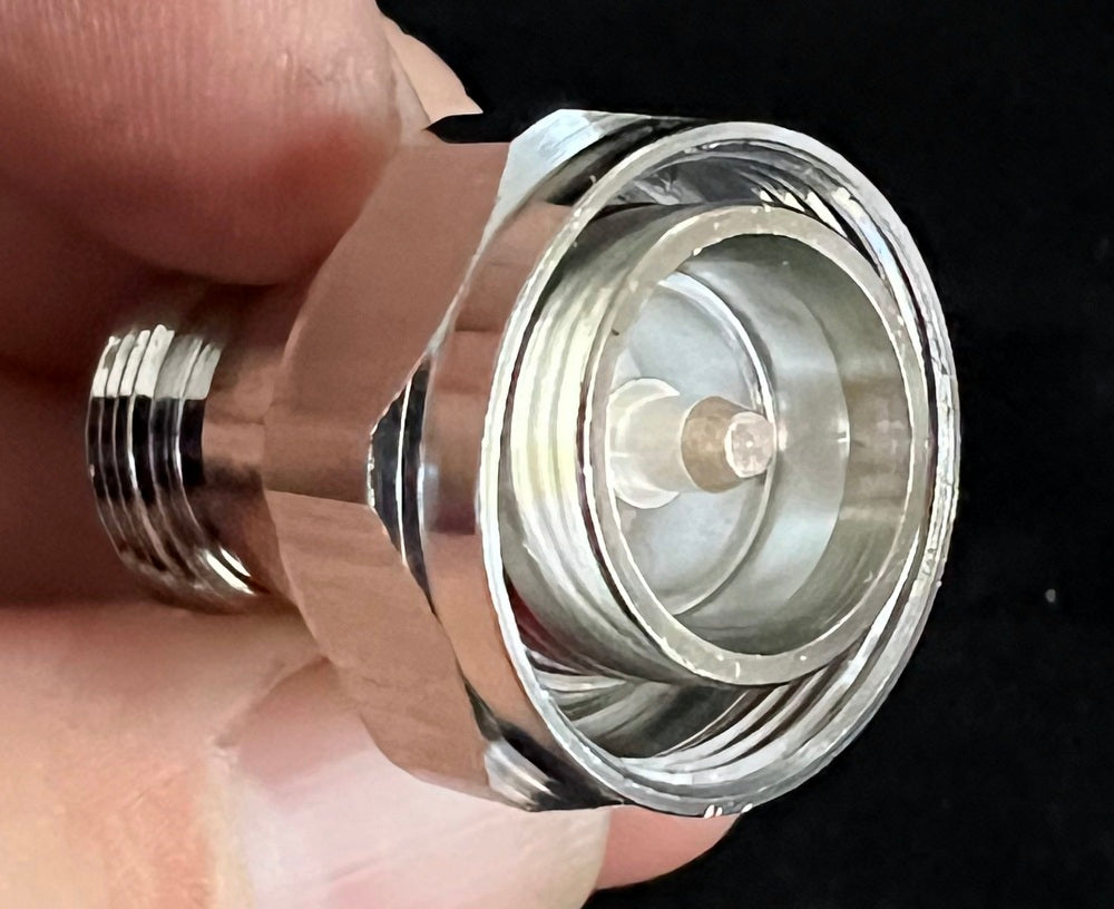 N-Type Female to 4.3-10 Male (Mini) - Adapter Coax Plug