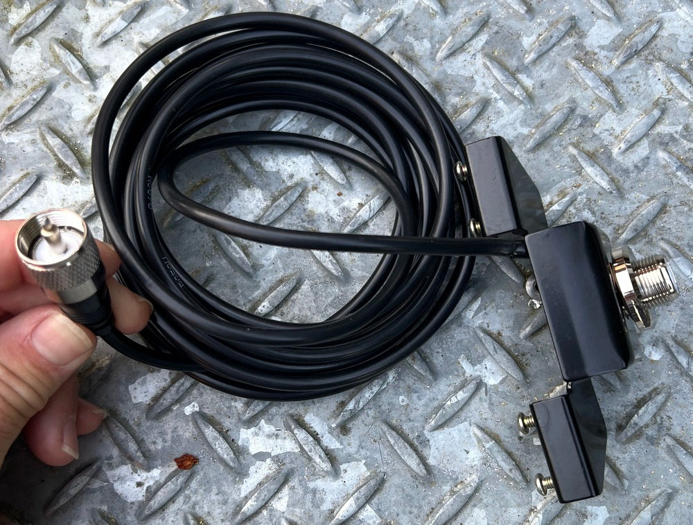 Mobile Base & Lead #5 - Antenna Base + Mount + Lead & PL259 Plug