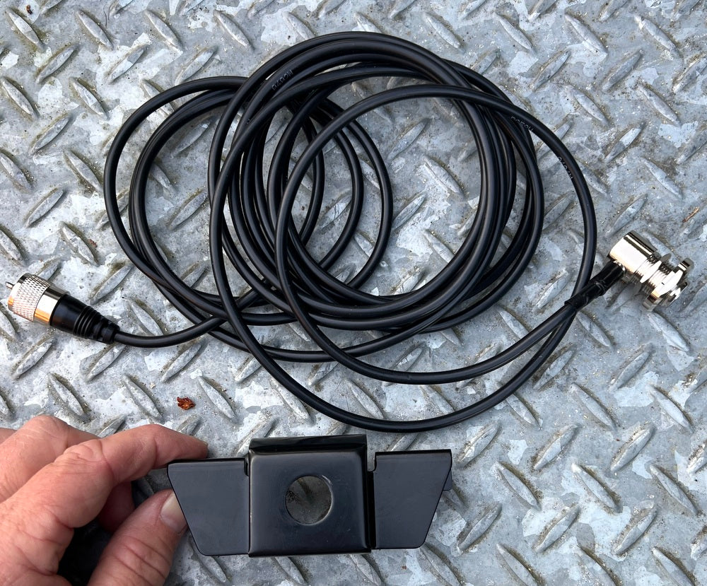 Mobile Base & Lead #5 - Antenna Base + Mount + Lead & PL259 Plug