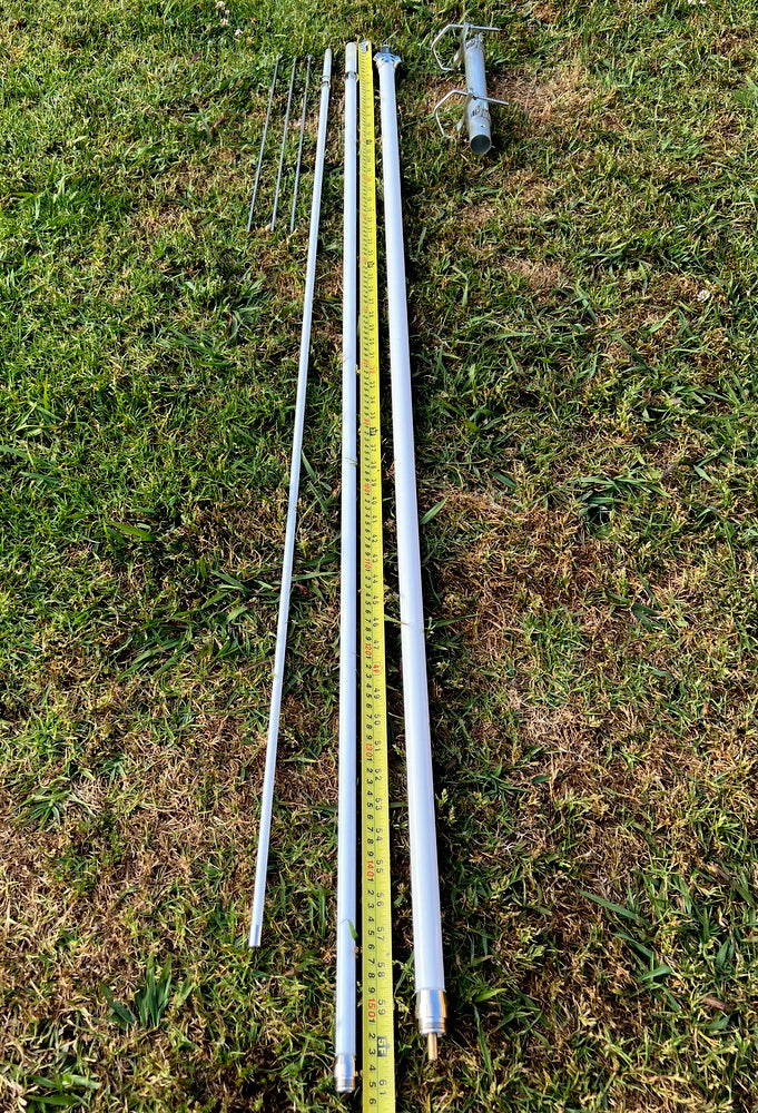 VHF Base Antenna 144-174Mhz 3 x Sections 4.6Mtr 7.8dBi **PRICE INCLUDES SHIPPING**