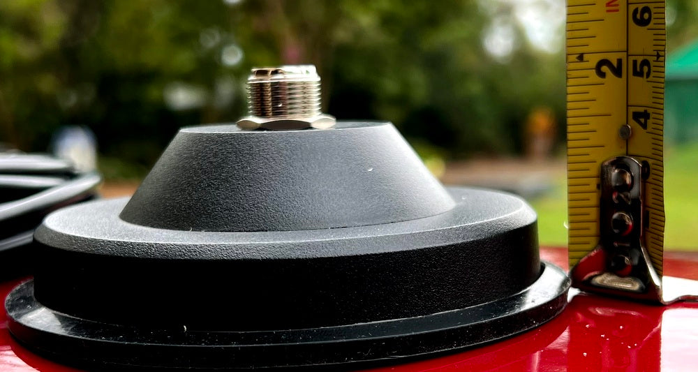 120mm Round Antenna Magenetic Base Mount, Lead, Plug and Adaptor