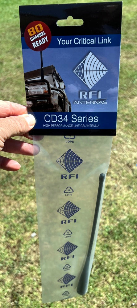 RFI UHF CB Radio Antenna - 476-478Mhz With Magnetic Base, Lead, FME & PL259 adaptor