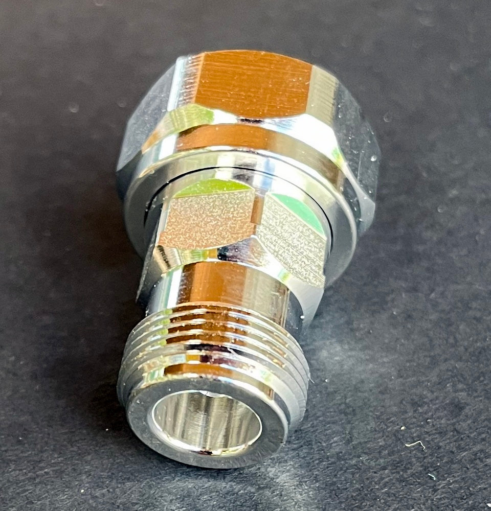 Coax Adapter N Type Female to 4.3-10 Male DIN - RFI PIM Base Antenna Adaptor A43-102