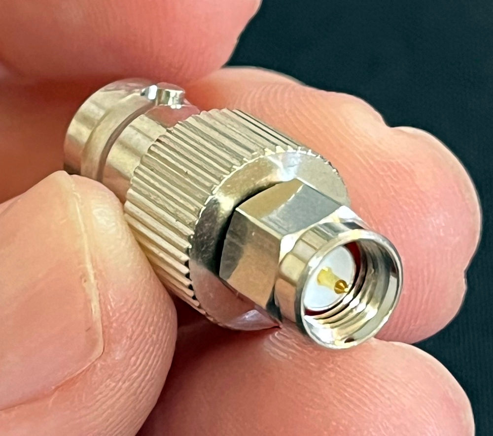 SMA Male to BNC Female Adaptor Plug Coax