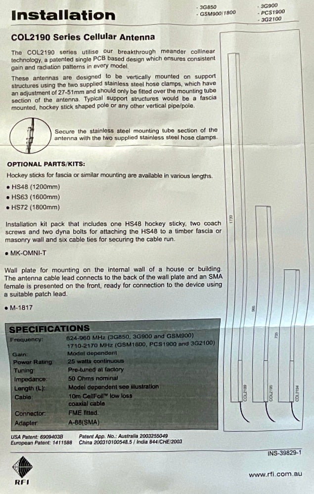 Base Antenna 850 - 2100Mhz Mobile Phone - PICK UP ONLY DUE TO SIZE
