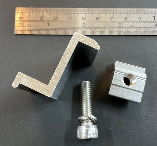 35mm End Solar Panel Clamp - Mounting Bracket