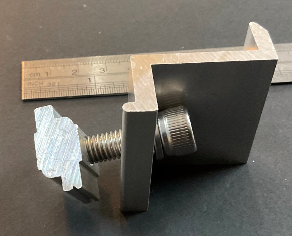 35mm End Solar Panel Clamp - Mounting Bracket
