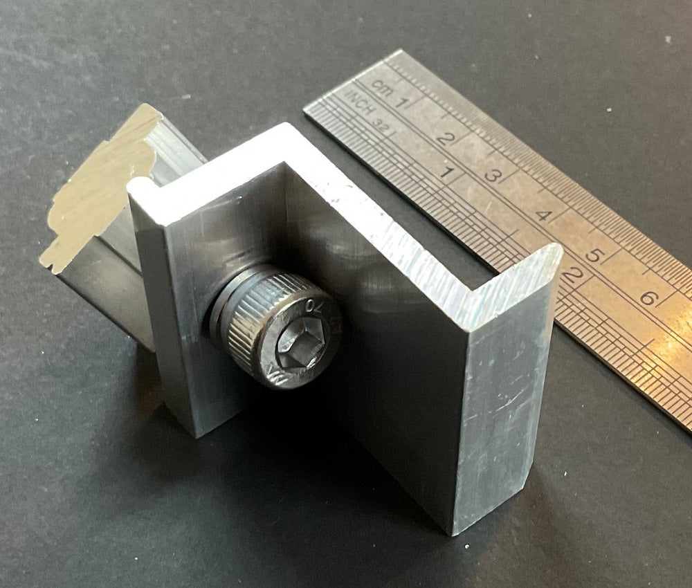 35mm End Solar Panel Clamp - Mounting Bracket