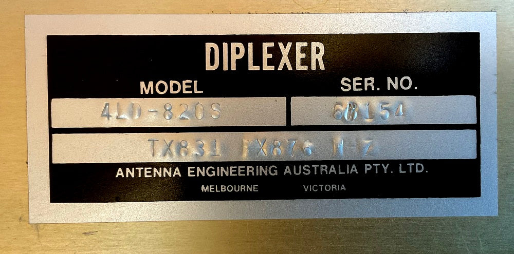 TX 831.000Mhz - Duplexer - Diplexer - Filter - Cavity - Can - Antenna Filter