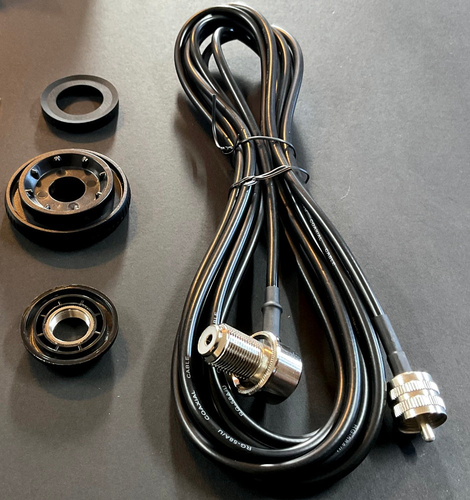 Antenna Base and Cable - SO239 Base 4.5 Meter Coax and PL259 Plug