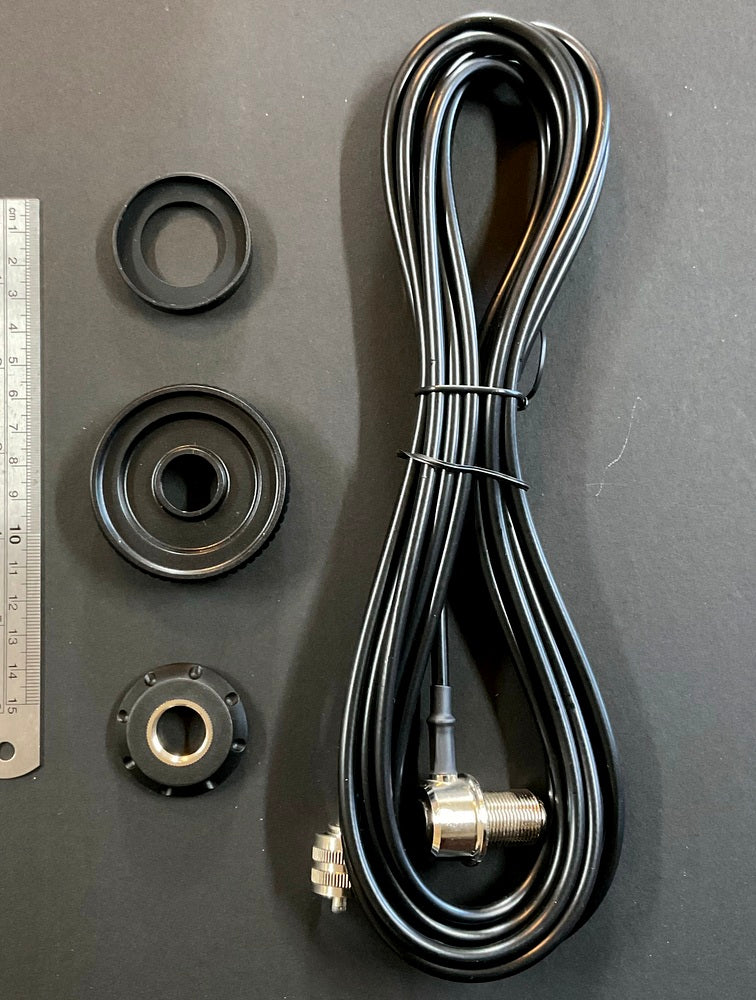 Antenna Base and Cable - SO239 Base 4.5 Meter Coax and PL259 Plug