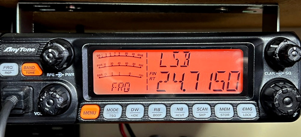 60Watts AM/FM/USB/LSB Anytone 5555N-II  Mobile HF CB/Amateur Radio 24-30Mhz*