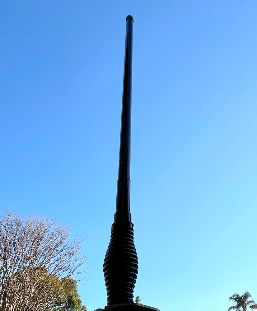 UHF CB 477Mhz Mobile Antenna With Ball Bar Mount, Spring, Cable, Plug