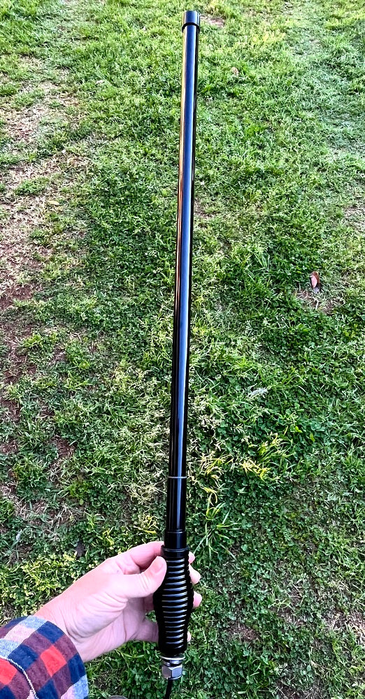 UHF CB 477Mhz Mobile Antenna With Ball Bar Mount, Spring, Cable, Plug
