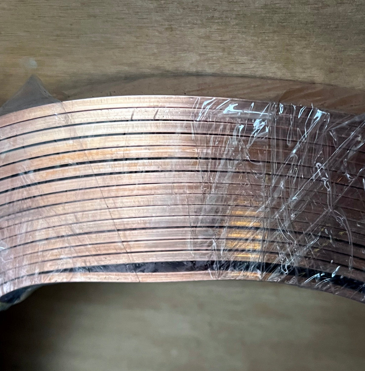 Full Roll/Coil 38mm x 3mm (16 Meters) - Copper Strap - Copper Bar