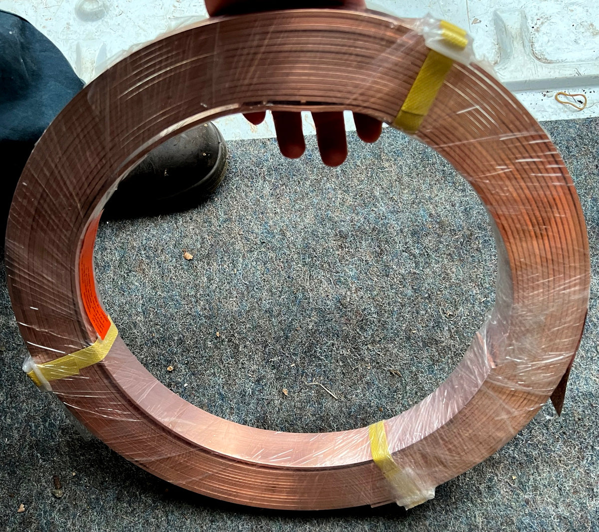 Full Roll/Coil 38mm x 3mm (16 Meters) - Copper Strap - Copper Bar