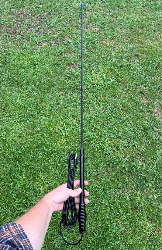 UHF CB 6.5dBi 477Mhz Mobile Antenna with Spring, Cable, Plug