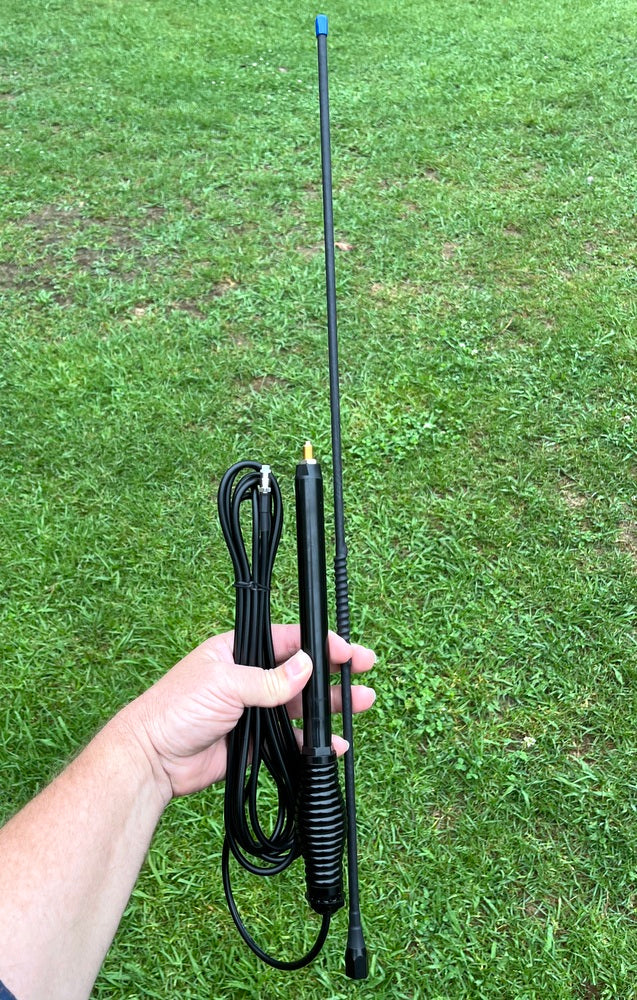 UHF CB 6.5dBi 477Mhz Mobile Antenna with Spring, Cable, Plug