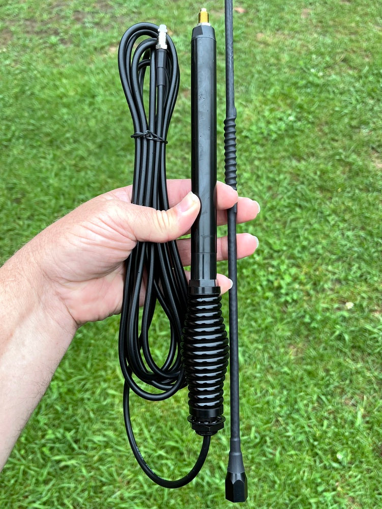 UHF CB 6.5dBi 477Mhz Mobile Antenna with Spring, Cable, Plug