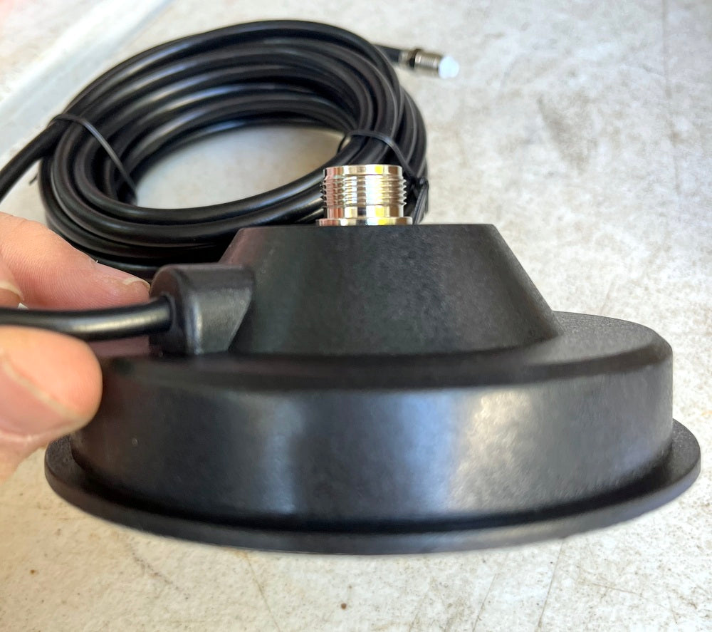 116mm Antenna Magenetic Base Mount, Lead, Plug and Adaptor