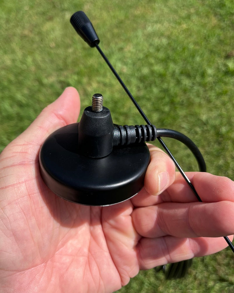 1/4 Wave Radio Antenna + Magnetic Base + Adaptor 134Mhz VHF - 520Mhz UHF