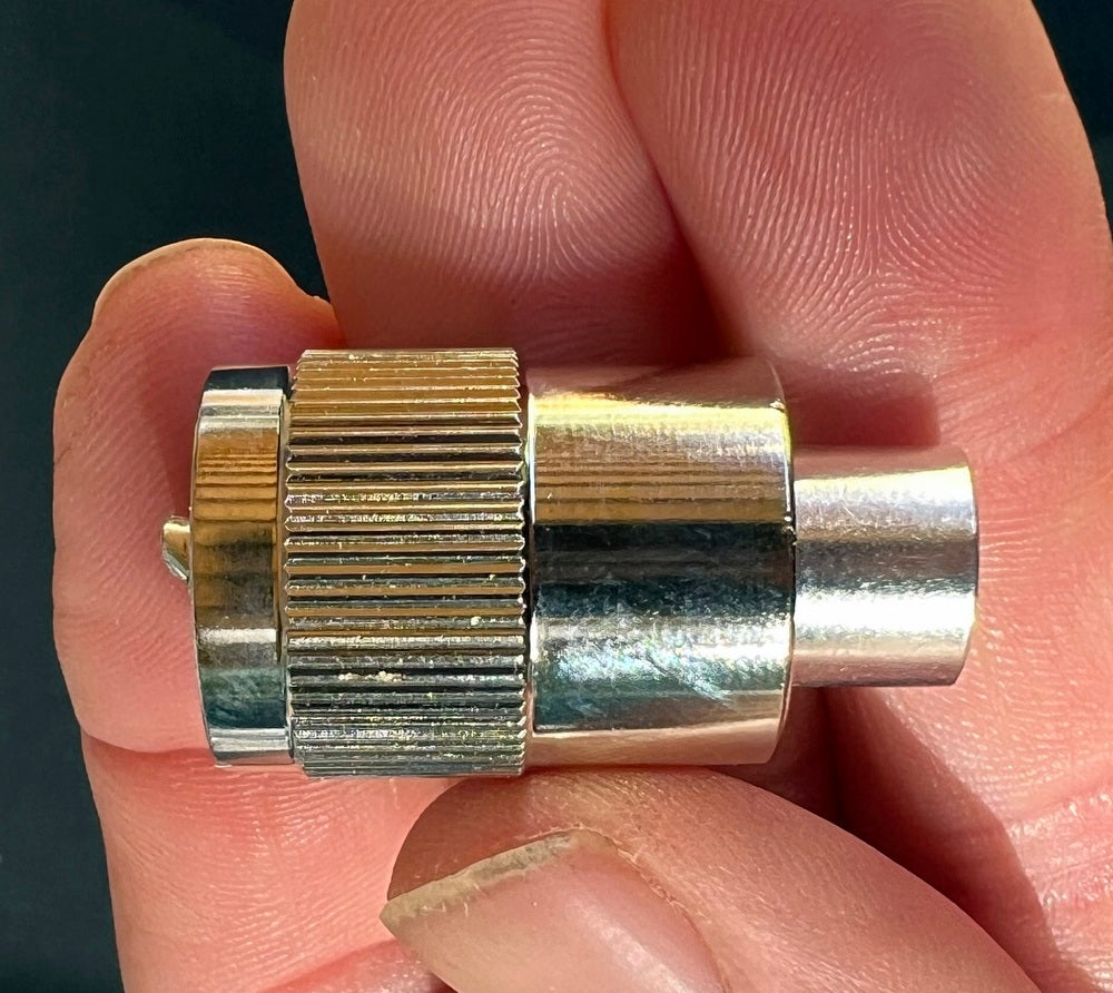 Coax Plug UHF Male1 PL259 - Screw and Solder For RG58 Coax Cable - Fits Most CB and Marine Radios