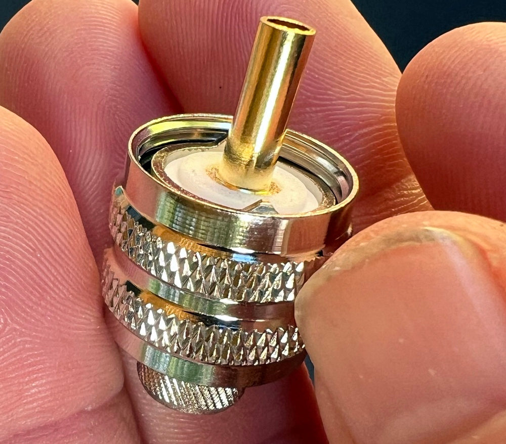 Coax Plug UHF Male6 - PL295 For RG213 Coax Crimp and Solder