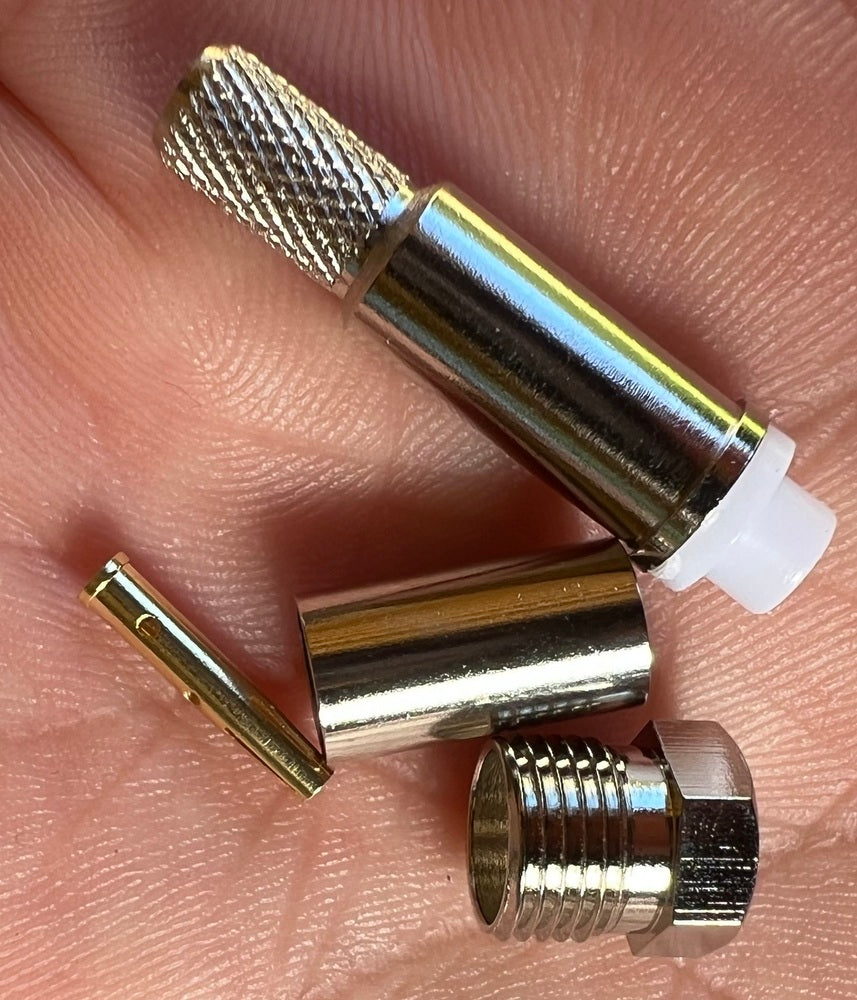 Coax Plug Crimp FME Female For RG58 Coax