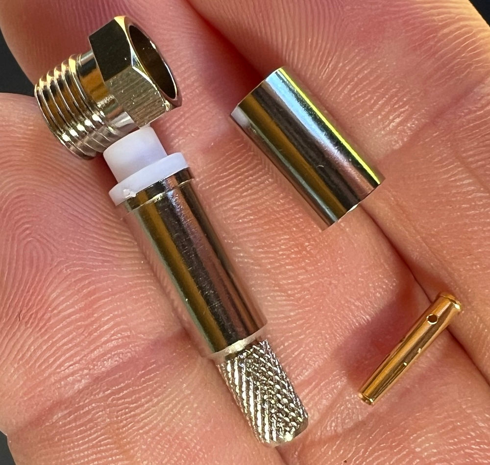 Coax Plug Crimp FME Female For RG58 Coax