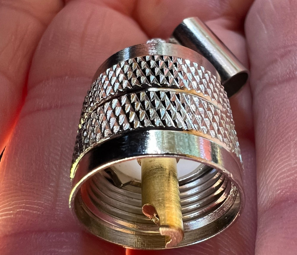 Coax Plug UHF Male2 - PL295 For RG58 Coax Crimp and Solder