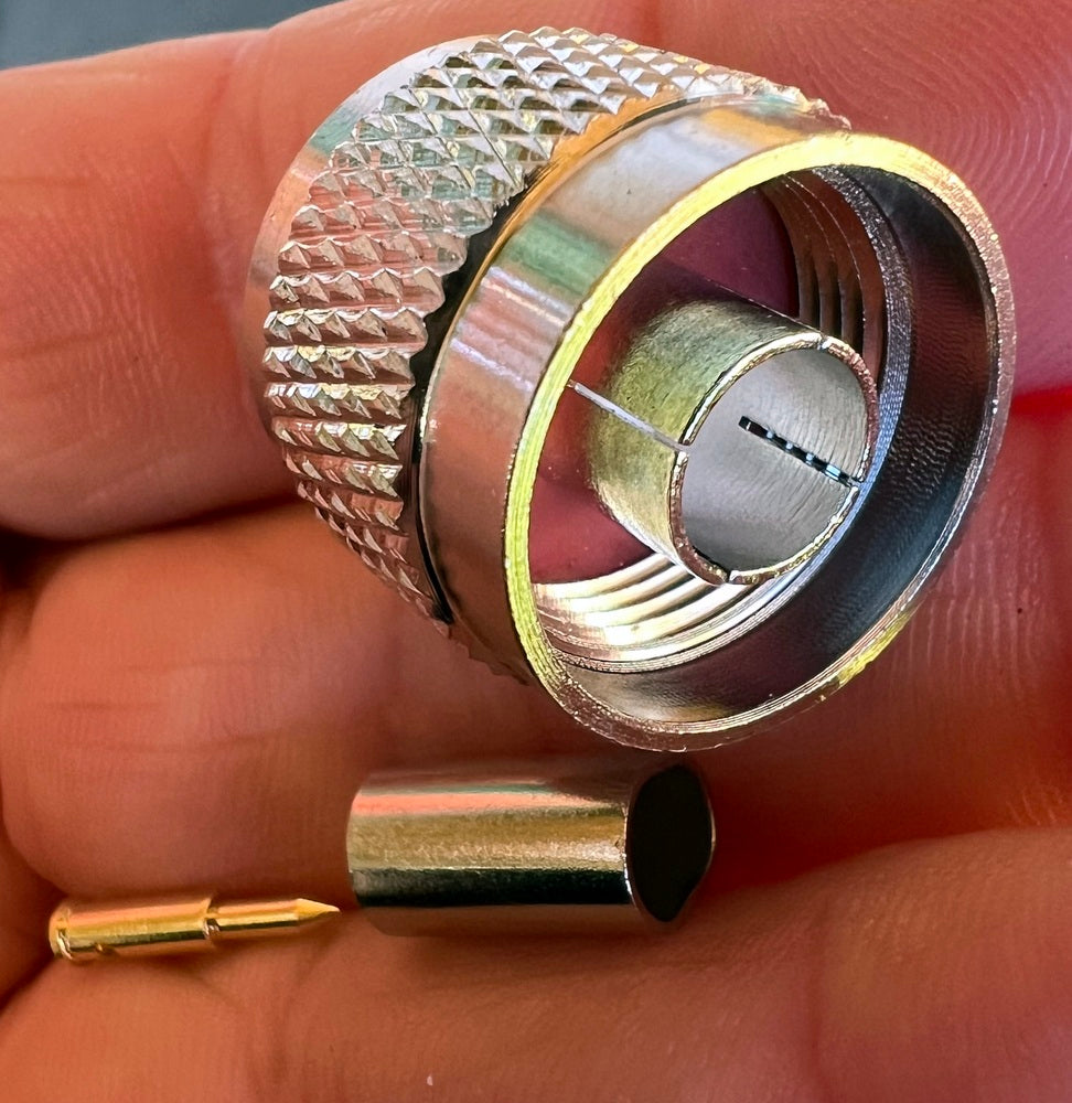 Coax Plug N Type Male For RG58 Coax Crimp