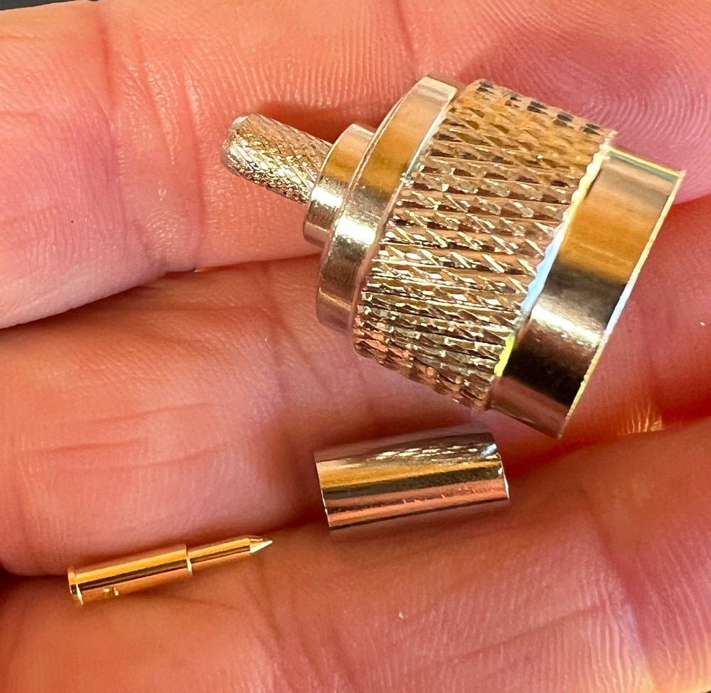 Coax Plug N Type Male For RG58 Coax Crimp