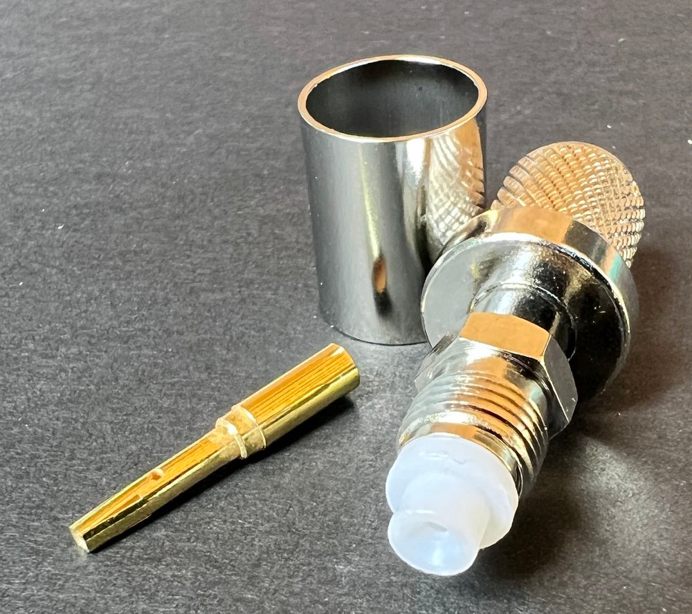 Coax Plug Crimp FME Female For RG213 Coax Crimp