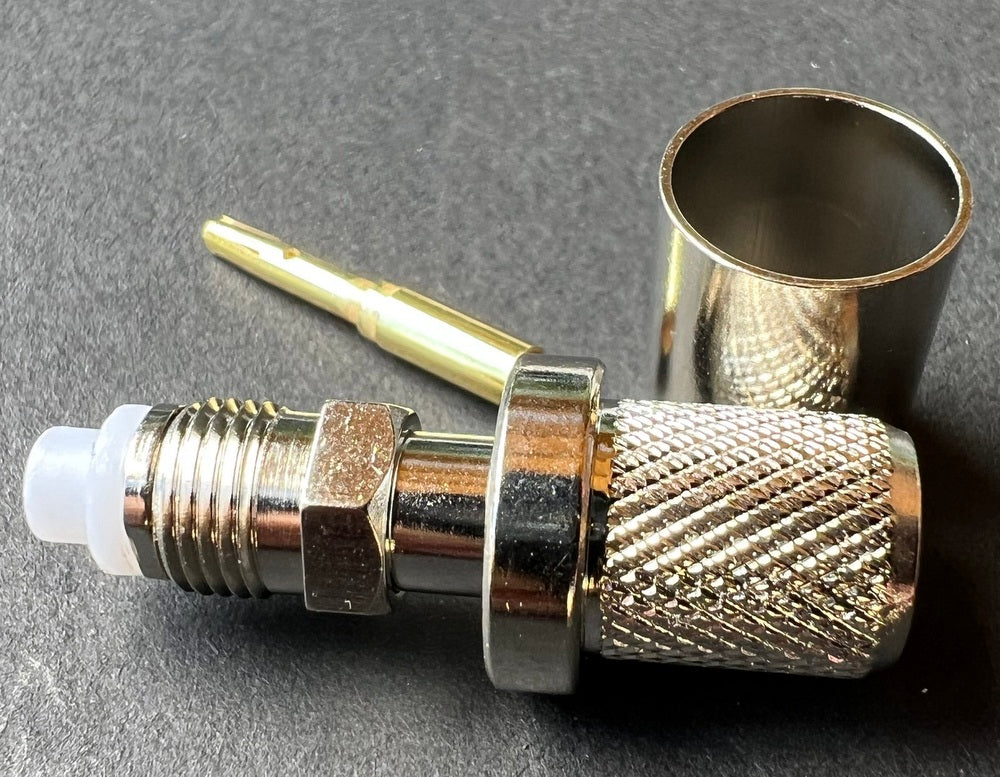 Coax Plug Crimp FME Female For RG213 Coax Crimp