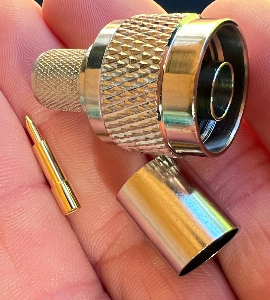 Coax Plug N Type Male For RG213 Coax Crimp